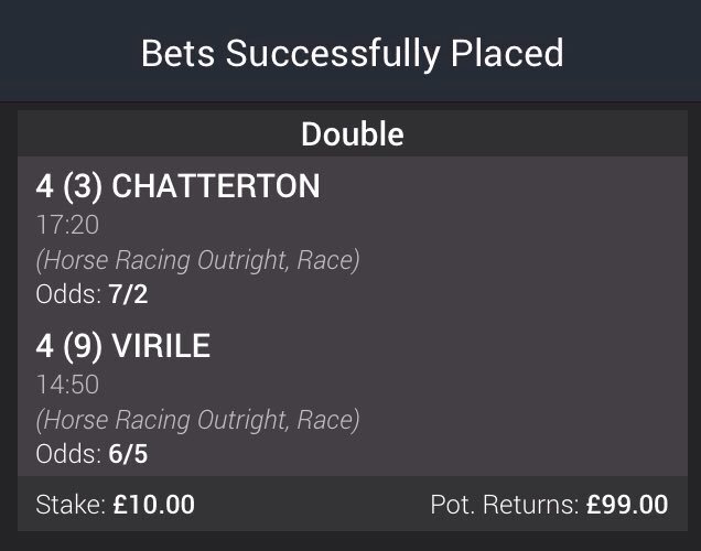 Leg one won of our Double let's hope the Second leg can land. <a href="/WolvesRaces/">Wolverhampton Races</a> #Betting #horseracing #Racing