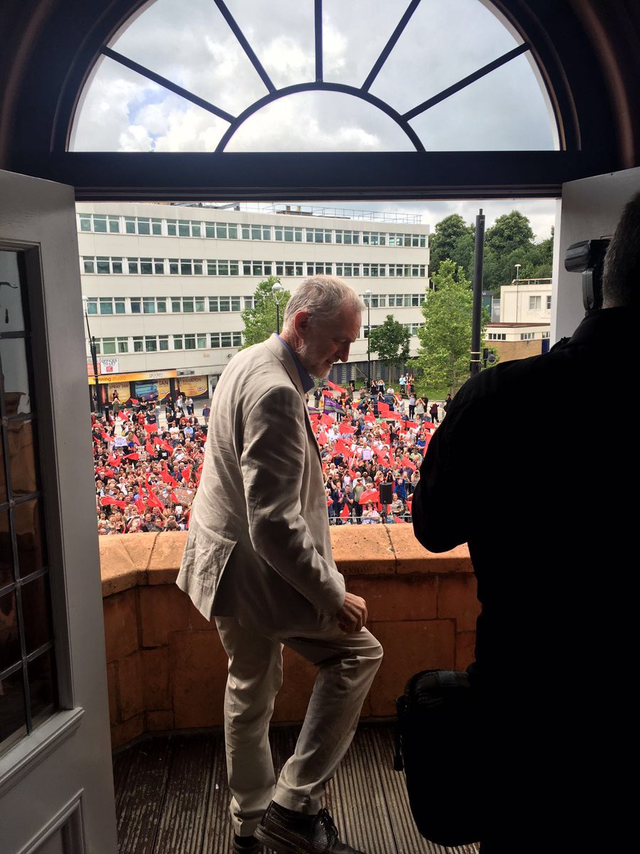 jeremycorbyn's tweet photo. Incredible turn out in Merthyr Tydfil - once the home of Keir Hardie &amp; miners who fought against Tory governments https://t.co/8d3kr2IsQ3