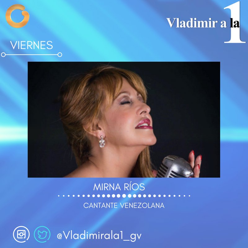 Vladivillegastv's tweet photo. #ViernesDeMúsica con @MirnaRios en #vladimirala1 No dejes de sintonizar por @globovision https://t.co/AHuEm68PiP