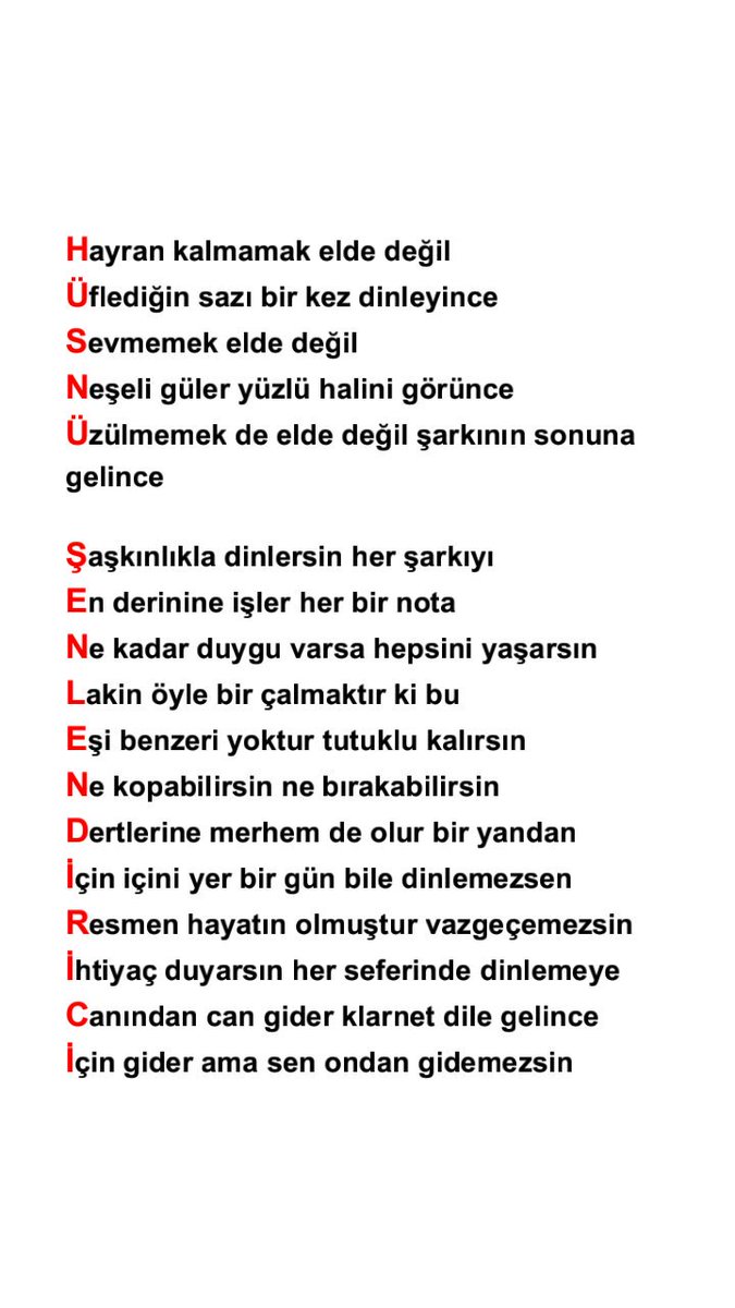 Abim benim elimden geldiğince yazmaya çalıştım içimden gelerek. Umarım beğenirsin, Sevgiler ❤ <a href="/HsnSnlndrc/">Hüsnü Şenlendirici</a> 😍