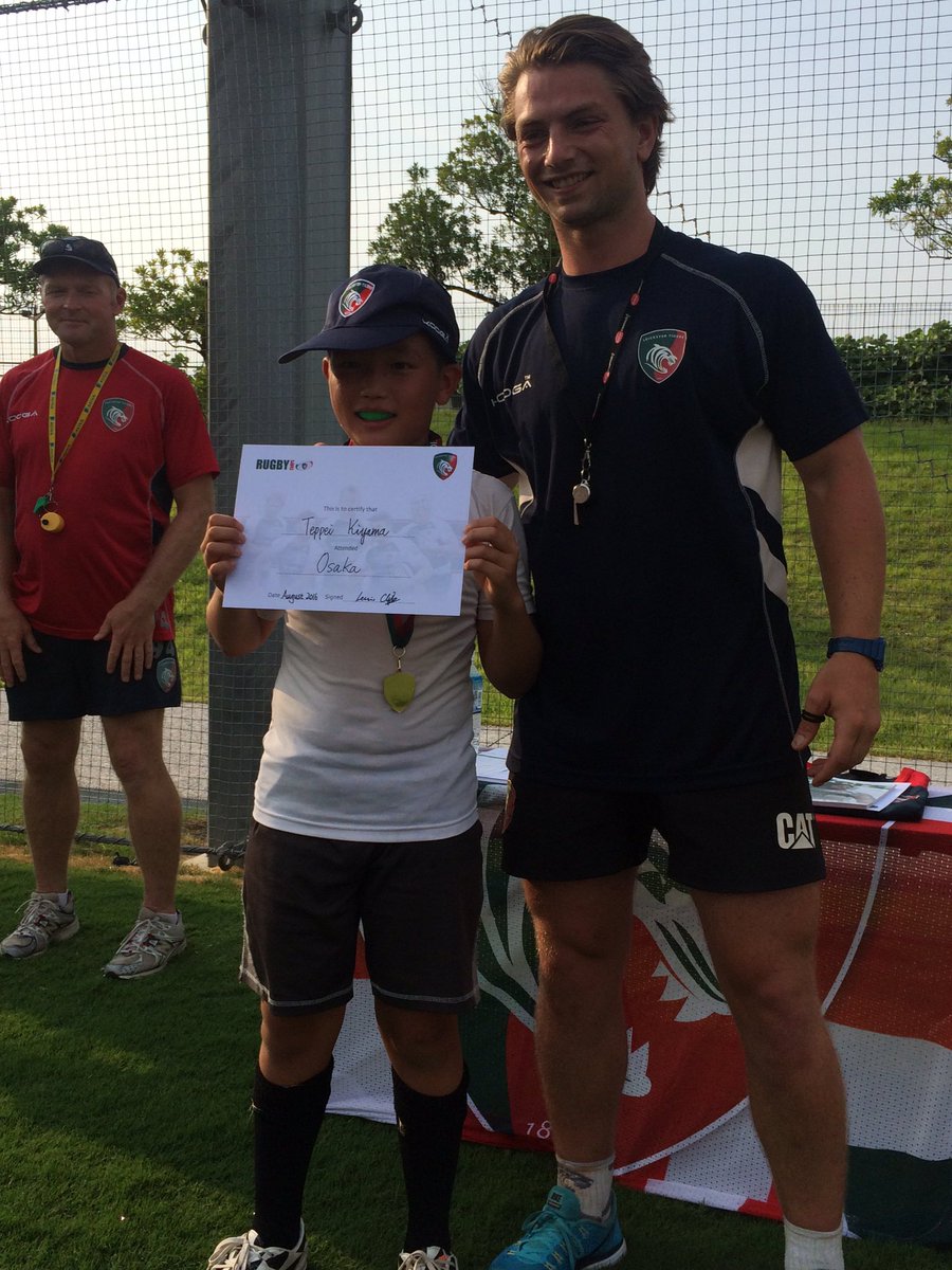 SpeedoTigers's tweet photo. Camp 2 Day 3 - Group B's POTW #TaroHirai #HotStepper and Group A's POTW #TeppeiKiyama @LeicesterTigers @DanThacker_1 https://t.co/Kk270DlPPU