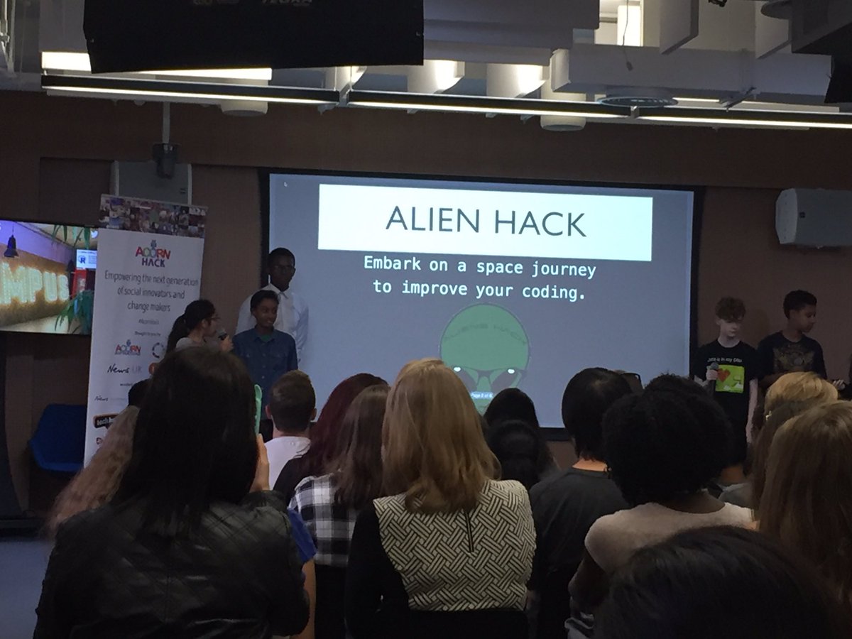 joysyj's tweet photo. 12yr olds want to build @AlienHacksApp that helps kids learn to code @AcornAspiration #makecodingfun @AdaCollege https://t.co/RqyQhuEb4g