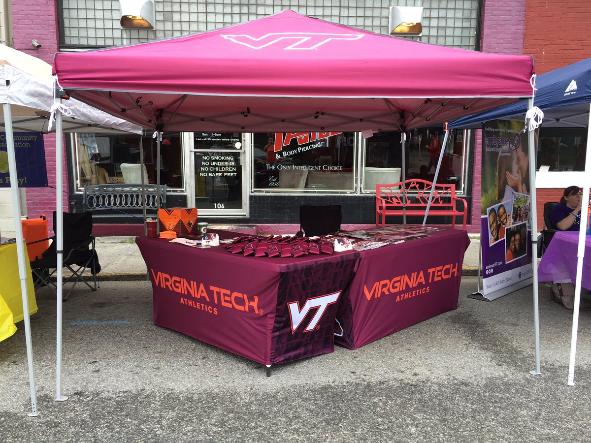 We're set up &amp; ready to partake in Steppin Out! Stop by our booth on Roanoke Street. #ThisIsHome