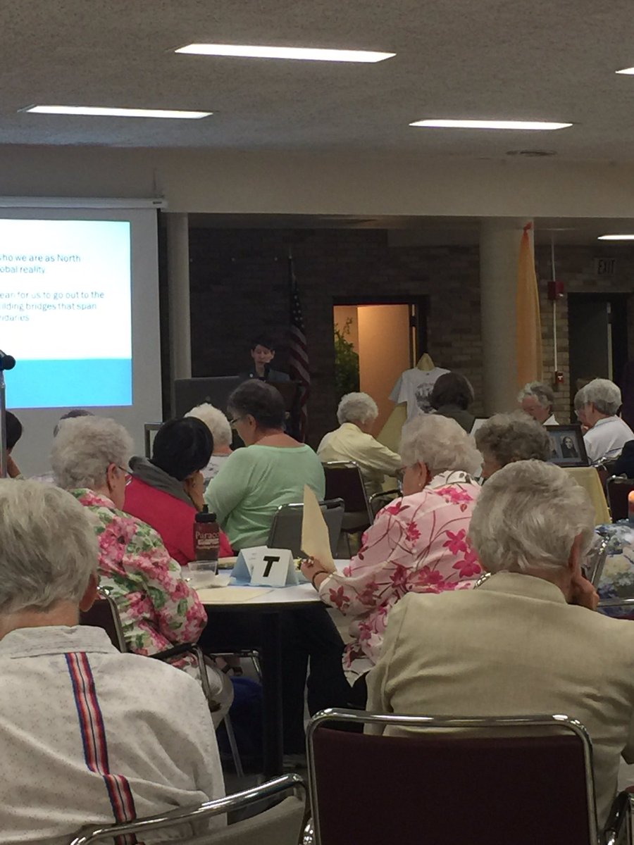 Sr. Toby Lardie, HM asks the community "what does the global condition mean for how we are called?" #catholic #nuns