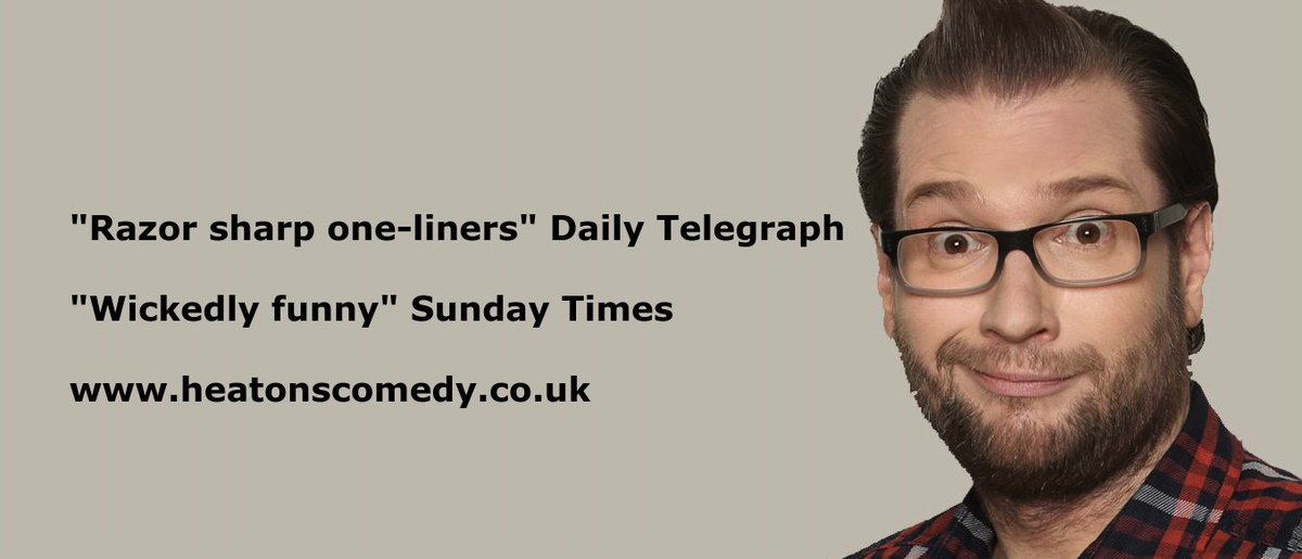This Sunday with <a href="/GaryDelaney/">Gary Delaney: New tour now on sale</a> and @DamnNightingale #Stockport <a href="/Pokusevskis/">Pokusevski's</a> 
<a href="/heatoncomputers/">Heaton Computers</a> 
<a href="/k_koly/">KUSHOOM KOLY</a> <a href="/ILoveMCR/">I Love Manchester</a>