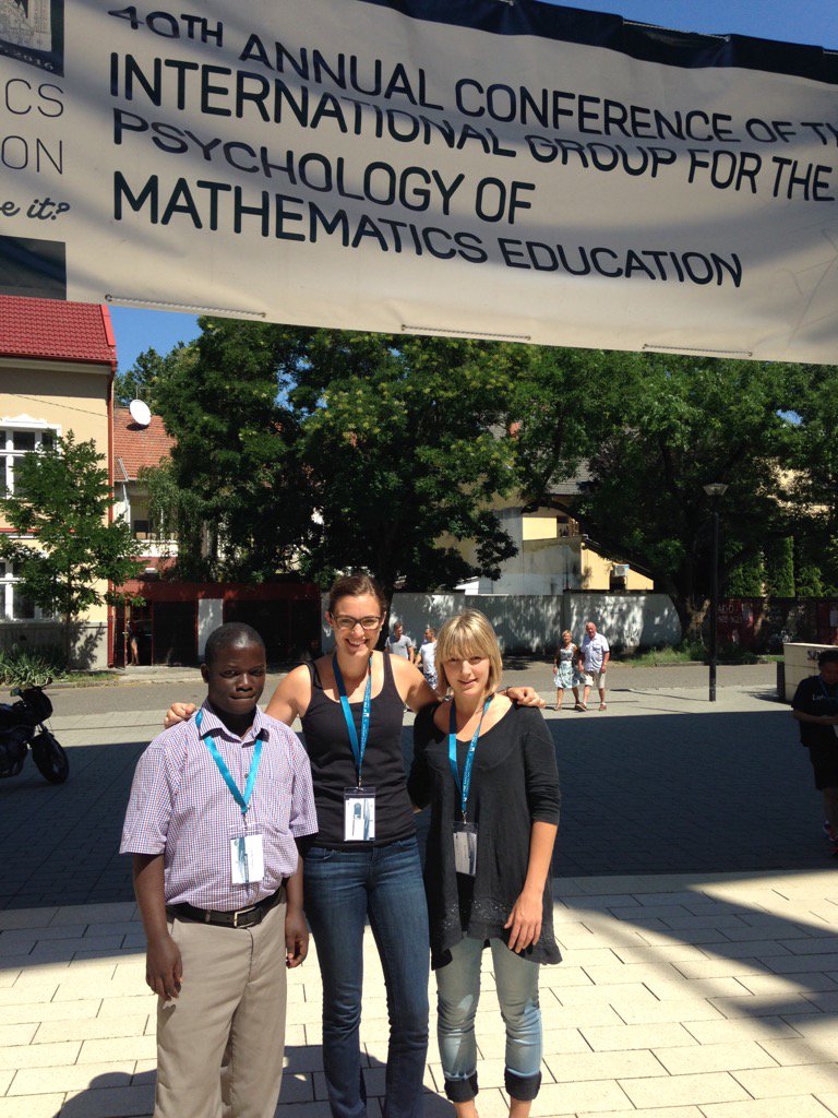 New friends &amp; mathematicians from Tanzania and Germany at #PME40 Thanks <a href="/FundforTeachers/">ًFund for Teachers</a>