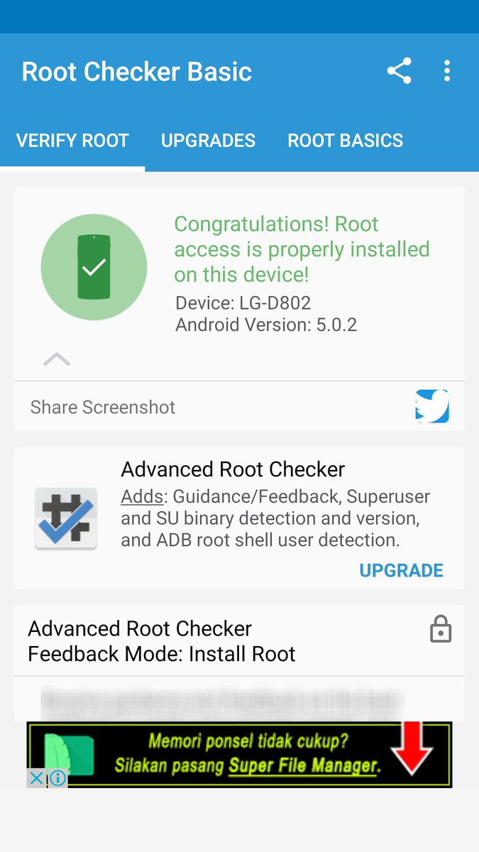 ZikriMY's tweet image. Root Checker Results #rootchecker