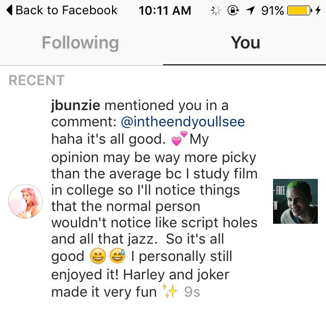 tayloryoung7's tweet photo. You guys I might be too much of a fangirl, but @Jbunnyxoxo replied to me! ๐๐ #lifegoalscompleted https://t.co/CAfqEACU2a