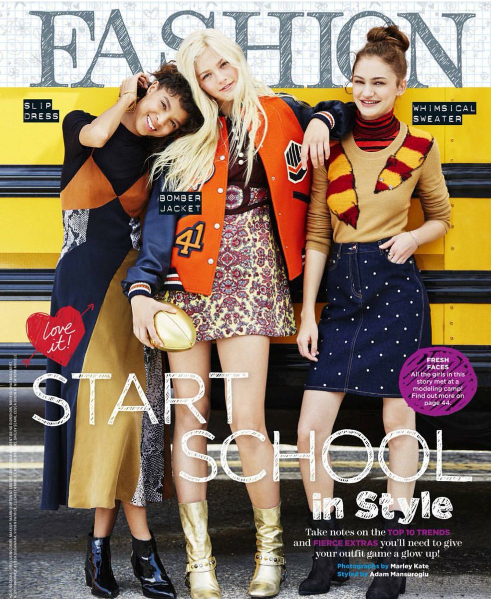 NewYorkModels's tweet image. #ModelCampSpring16 crew featured in #TheSeptemberIssue of @seventeen! Photos #MarleyKate #TeamNYMM #NYModelCamp