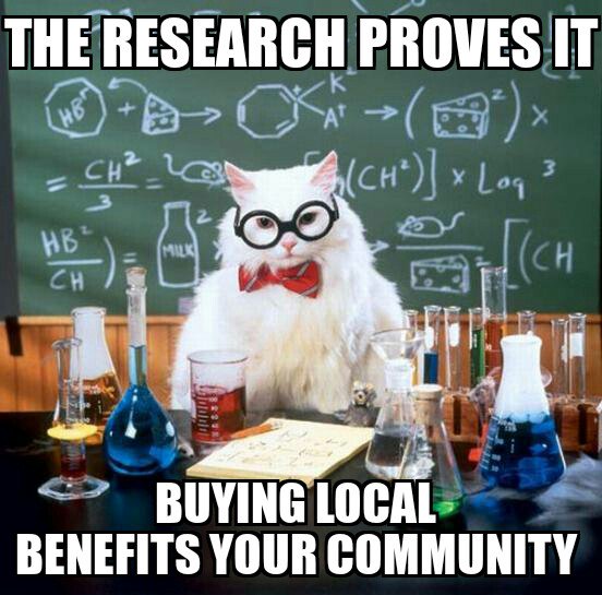 LoveToBuyLocal's tweet photo. Doesn't take a rocket scientist to know that when we #LoveToBuyLocal, our community grows stronger! https://t.co/c1iSS3cfqA
