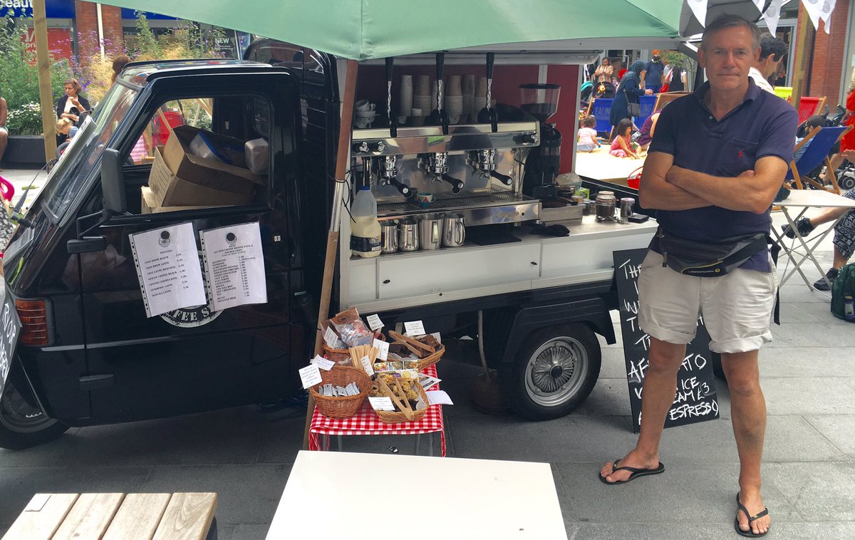 thisiswestside's tweet photo. Good fun at @EalingShopping DJing along side foodies @coffeeshotltd @TheBerlinDoner @EatMeDrinkMeLDN https://t.co/2tb50A0NlY