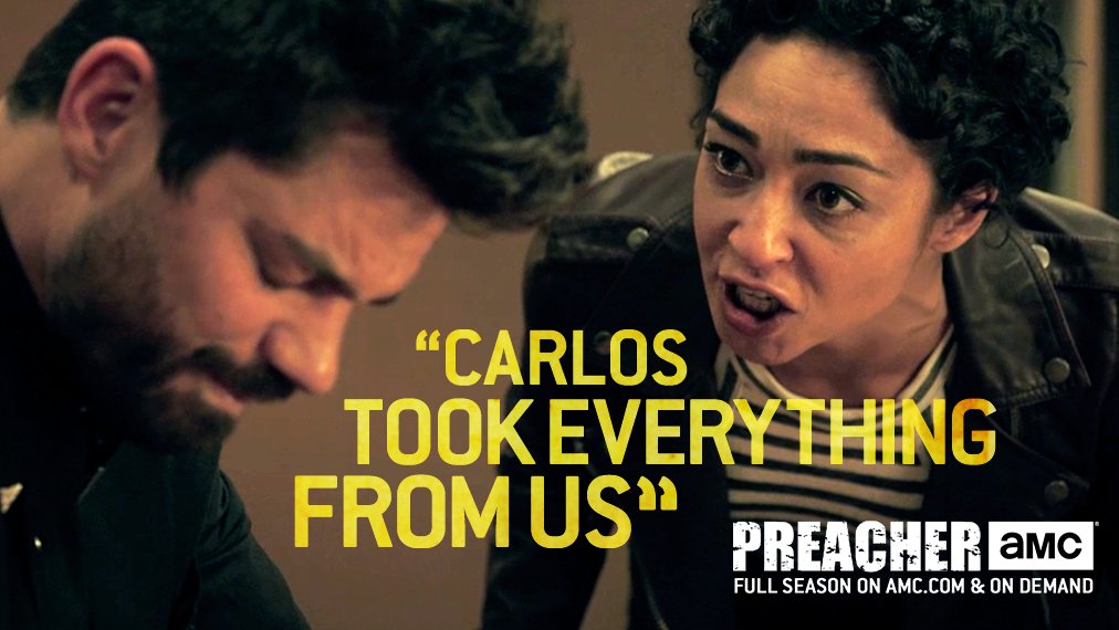 PreacherAMC's tweet photo. And they were finally able to make him pay.
Watch the season finale of #Preacher here: https://t.co/GqgINu0GFl https://t.co/nV44LwUu0I