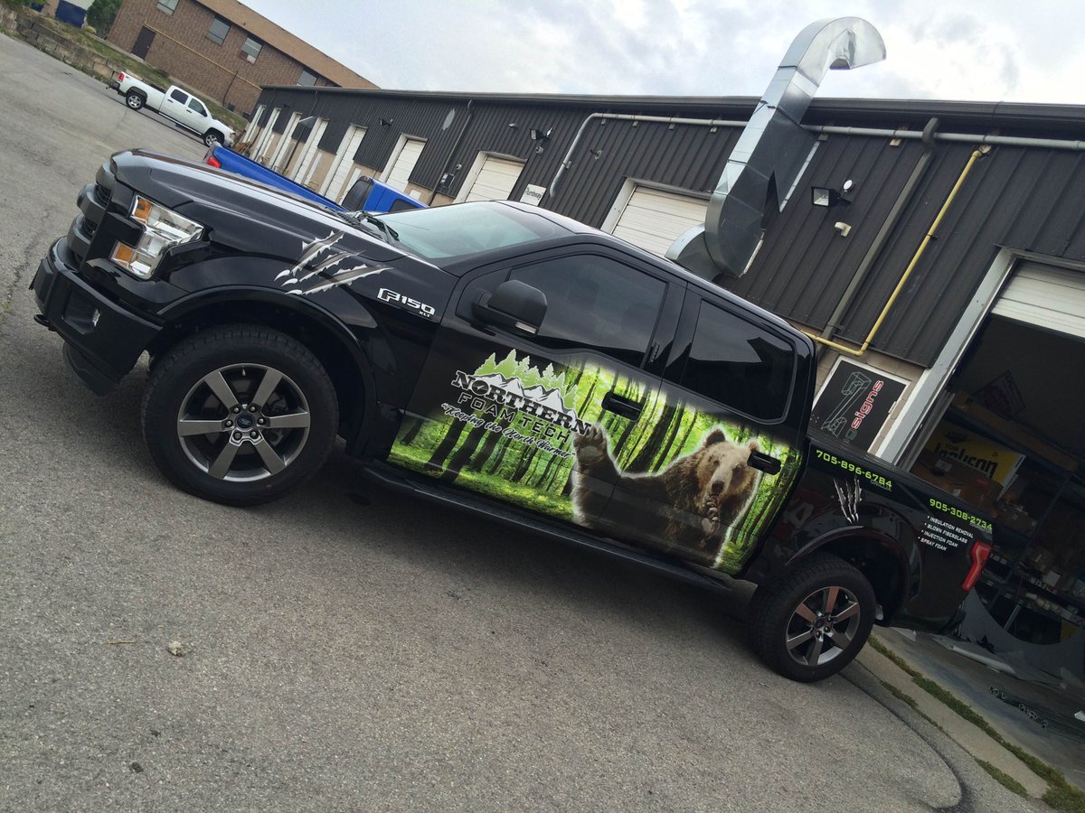ZingSigns's tweet image. Here are some vehicle graphics we just finished for our friends over at Northern Foam Tech #HamOnt