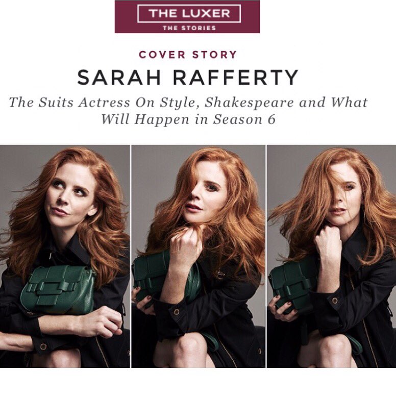 .@Suits_USA star <a href="/sarahgrafferty/">Sarah Rafferty</a> talks style, Shakespeare &amp; season 6 with <a href="/TheLUXERcom/">The Luxer</a>! bit.ly/2aEBmBZ