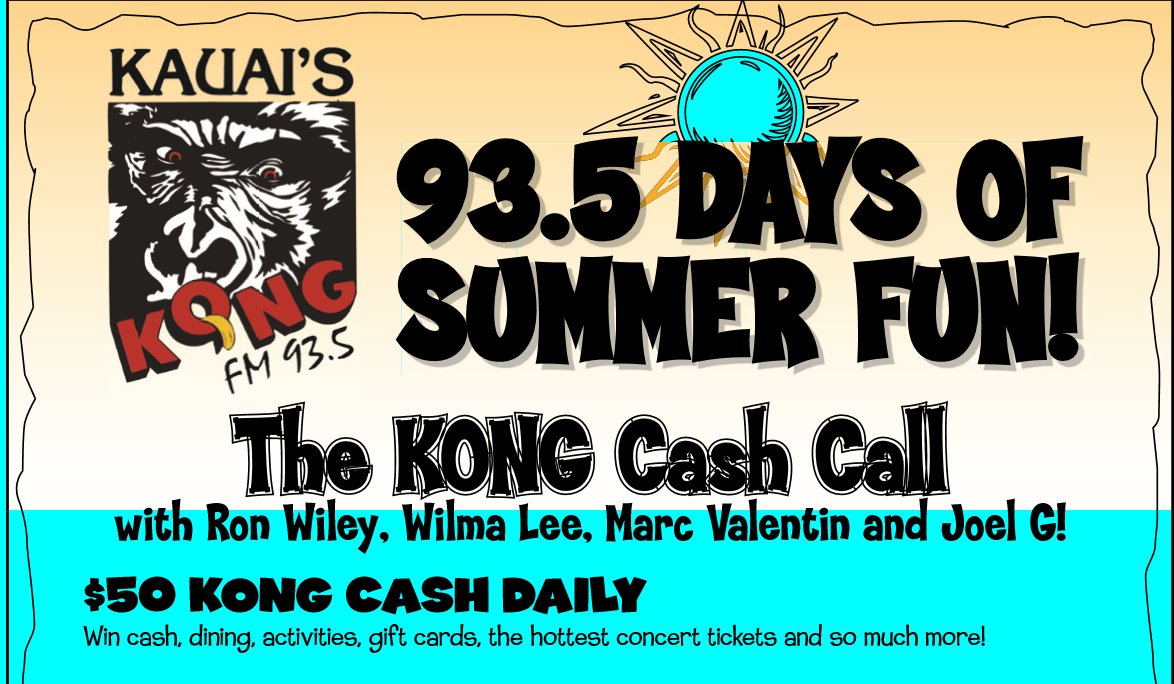 KONG Radio FM 93.5 on Twitter "Our KONGcashCall continues for next 3
