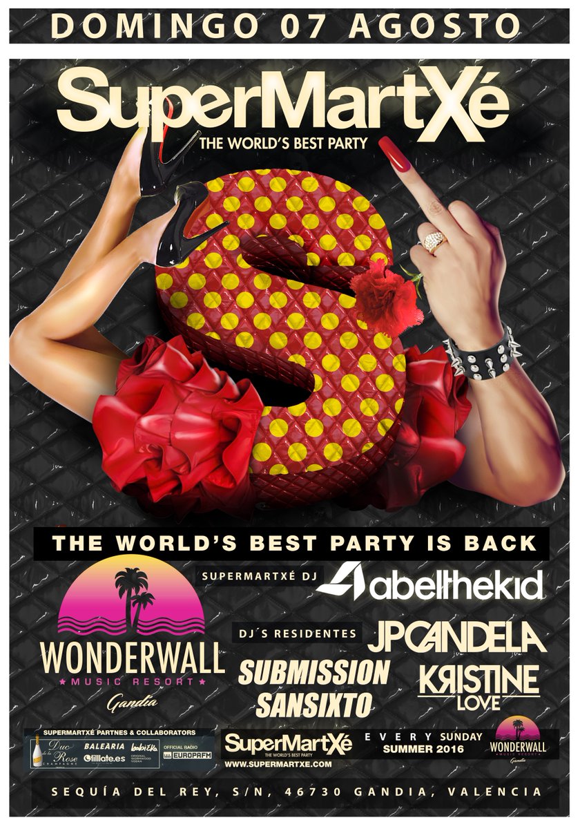 Quemamos las zapatillas? ;)
<a href="/SuperMartXeWT/">SuperMartXé Official ®</a> 
@abelthekid 
<a href="/jpcandela/">JP Candela</a> @robertosansixto <a href="/SubmissionDj/">Submission DJ</a> <a href="/kristinelovedj/">KRISTINE LOVE</a>