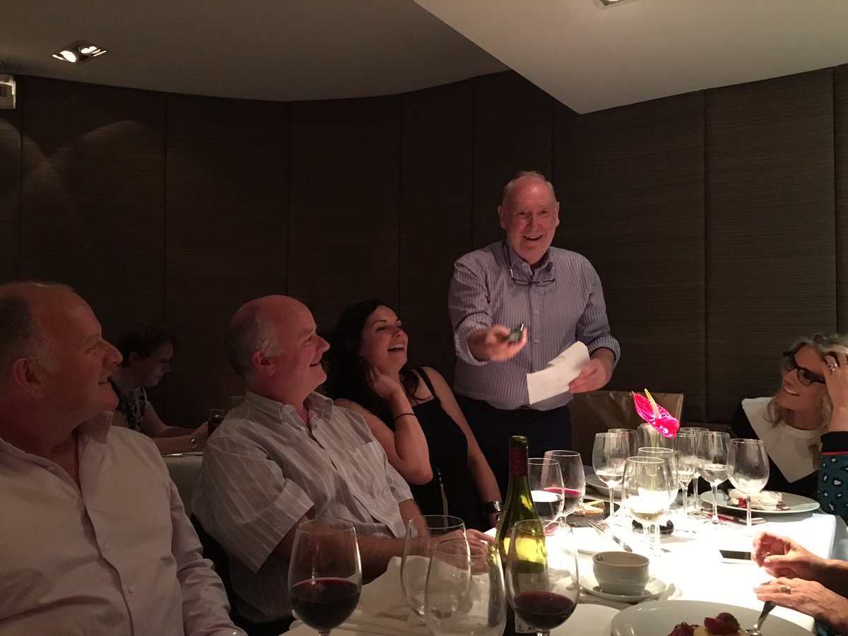 Great night celebrating Irish radio legends <a href="/radiodeclan/">Declan Meehan</a> and Jim O'Neill without his 'thing'!