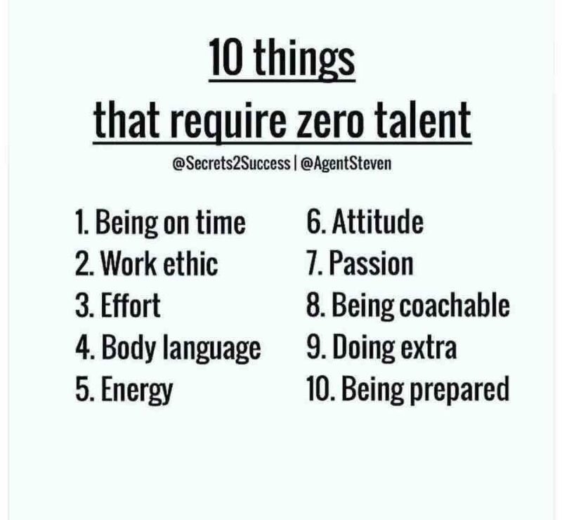 10 things that require zero talent