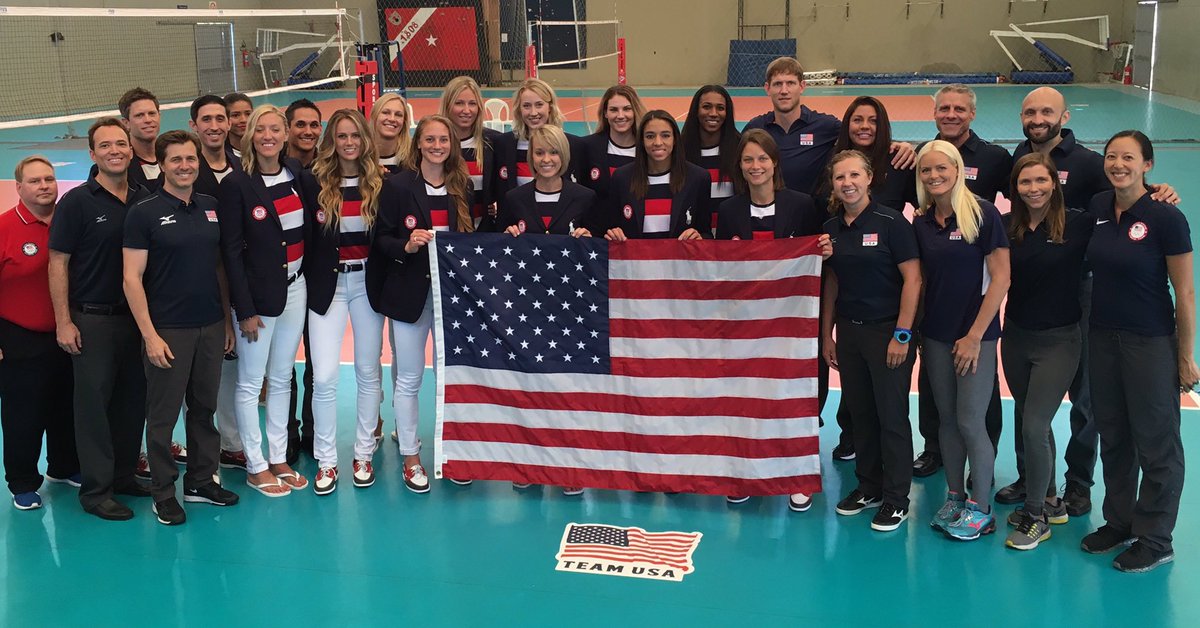 #usavwnt ready to march repping <a href="/TeamUSA/">Team USA</a> in #Rio2016 #openingceremony. Tune into <a href="/NBCSports/">NBC Sports</a> to watch. #USAVolley2016