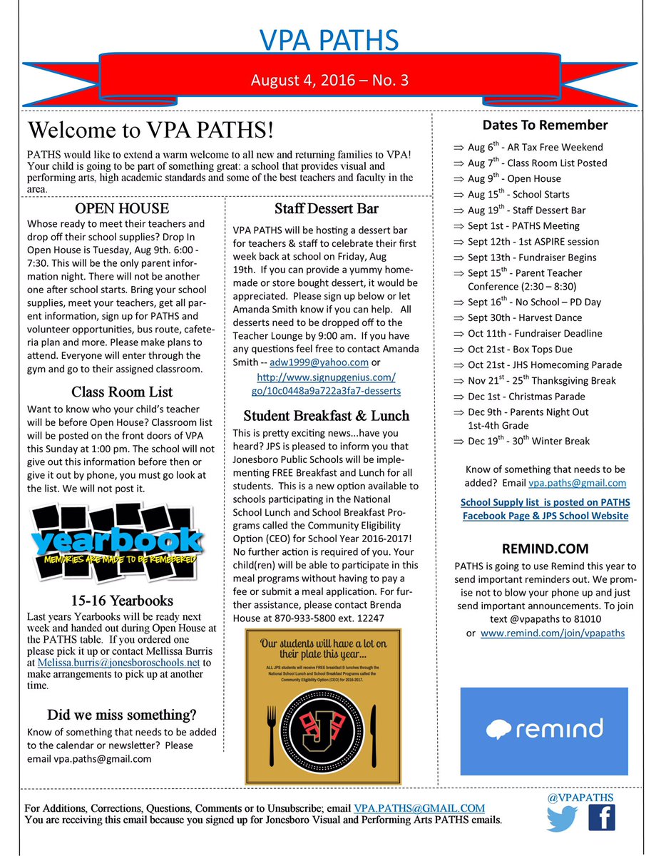 vpapaths's tweet photo. 3rd newsletter has been sent. Make sure they are not going to spam. If your not on list email VPA.paths@gmail.com. https://t.co/mD1uwzmo87