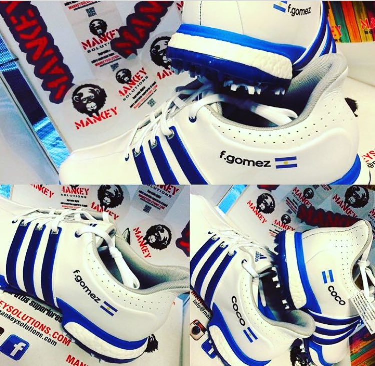 FabianGomezGolf's tweet photo. Estas zapatillas @adidasGolf están increíbles. O no @MonterosCoco ? Vamos 🇦🇷🇦🇷🇦🇷 #Rio2016 #golf https://t.co/QZ5f1DJK7I