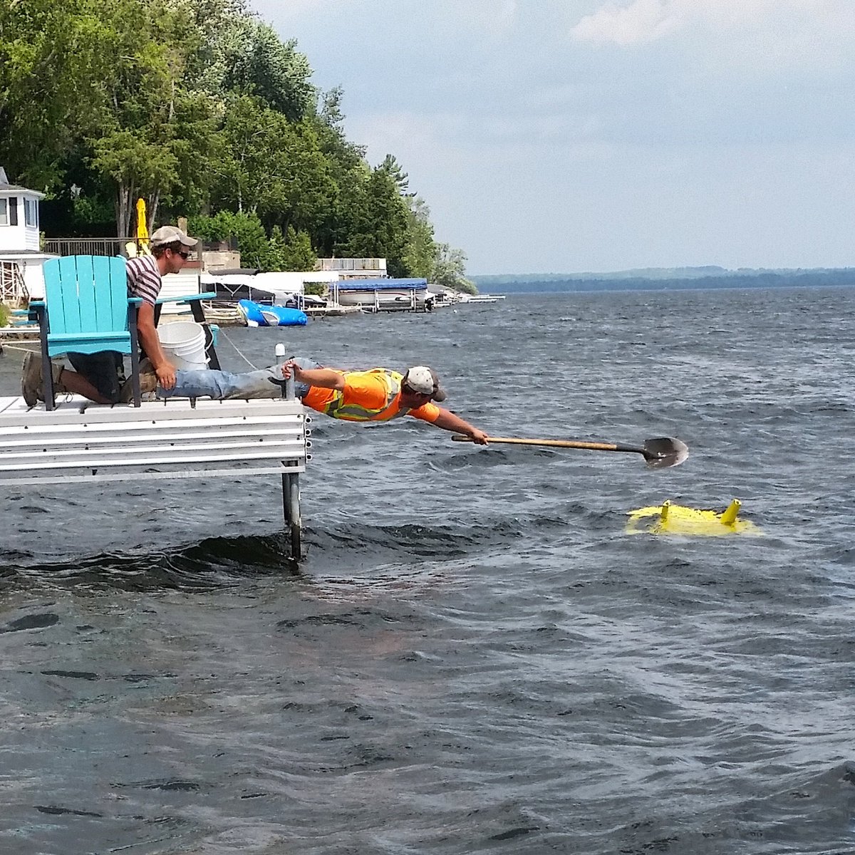 golandmark's tweet photo. Saving the world - one Muskoka chair at a time #teamlandmark https://t.co/6beaTcMzcR
