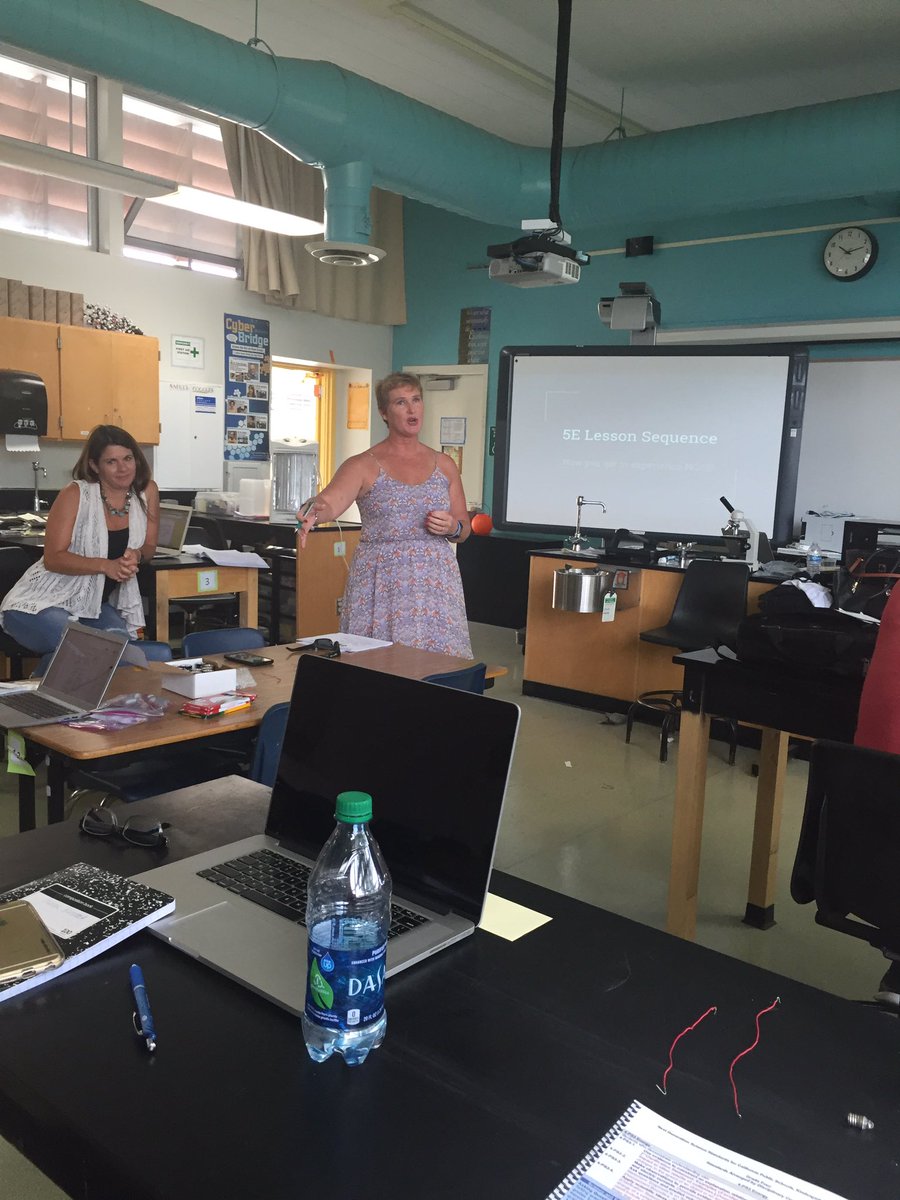 Rhonda Silvester our fantastic fourth grade teacher presenting at NGSS summer institute. #vistangss
