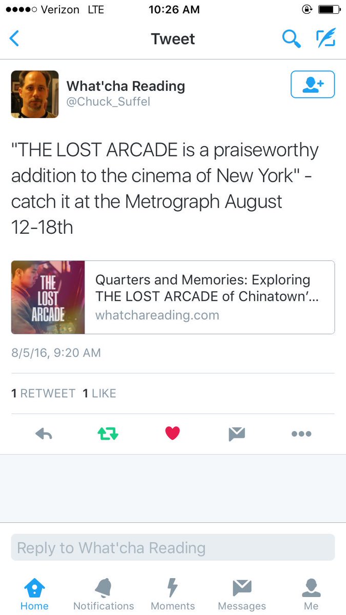 26__Aries's tweet photo. Whaaaat!? @Chuck_Suffel says we are a "praiseworthy addition to the cinema of New York." Ahh the feels https://t.co/l0Bxixskq1