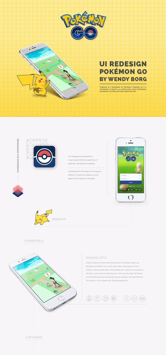 EPokemonGoNews's tweet photo. Wendy Borg made an amazing graphic of what the #PokemonGO UI could have been.
→ https://t.co/3NyfWs1EBo https://t.co/aAMhiuCYo3