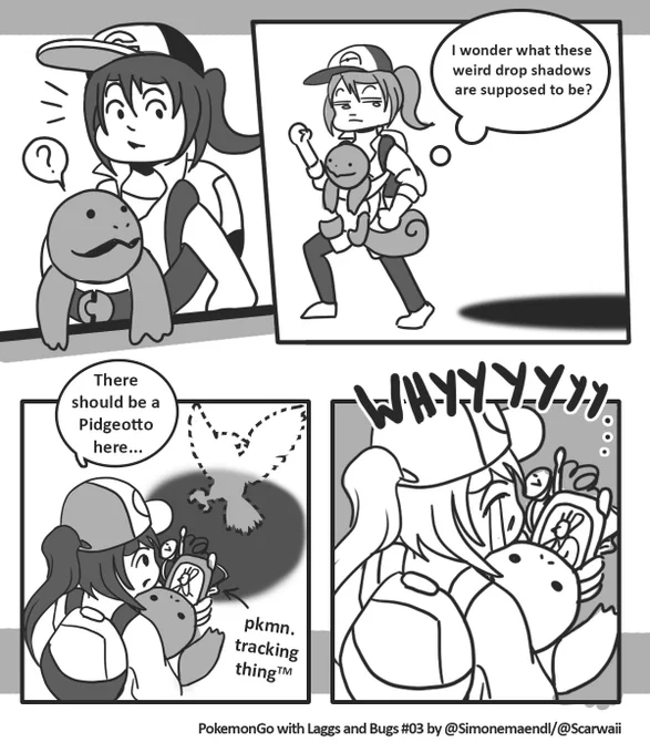 New #Comic. Happend in the beginning of my #PokemonGo Adventure: Couldn't see #Pokémon at all ?. #PkmnGoWithBugs 