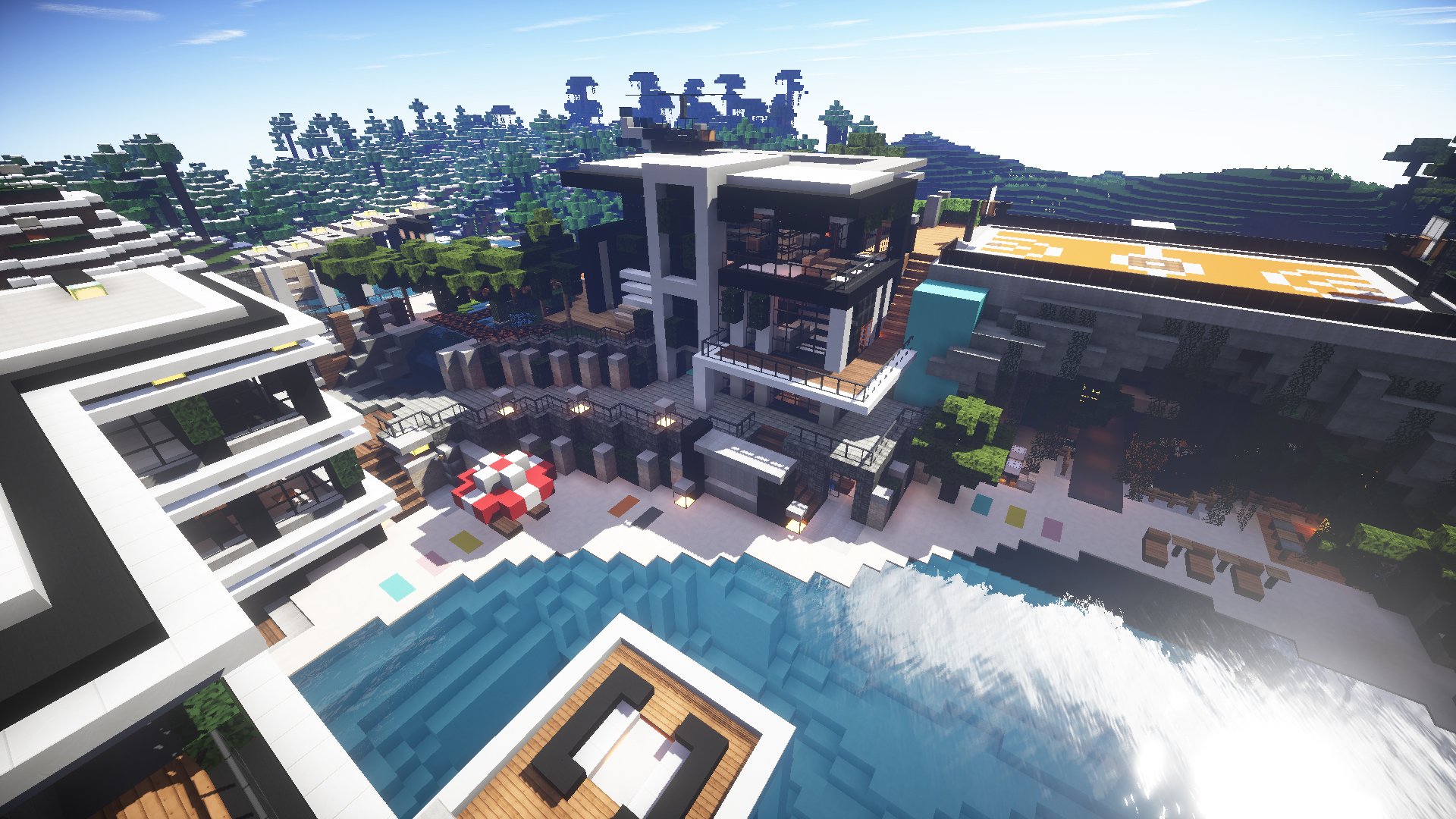 Chicken Cove luxurious house addons updated beautiful download minecraft  building ideas 7