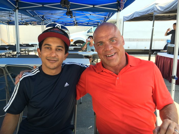 RealKurtAngle's tweet photo. When do u see 2 Olympic Medalists on the same show? #Thosewhocant #itstrue @rajnastics https://t.co/yZtS0OLrlP