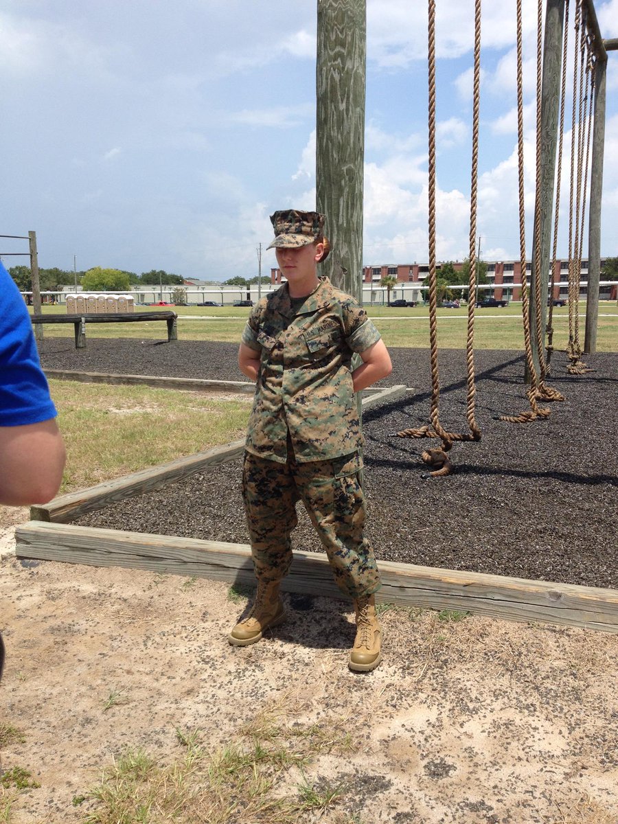 ParkviewLassies's tweet photo. It's official:  Proud of our Lassie (2012-15) &amp; now Marine, Symone Pare! https://t.co/lAlU1yNfHT