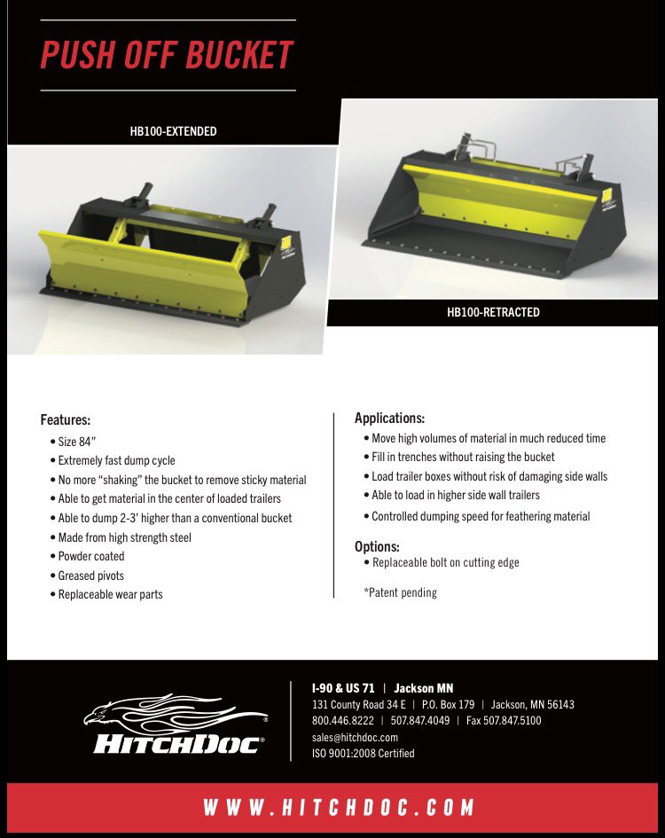 SiekerSales's tweet photo. New from #Hitchdoc. Hydraulic Push Off Bucket. Empty your bucket with ease. Message for more information. https://t.co/MYnhUXQ3wA
