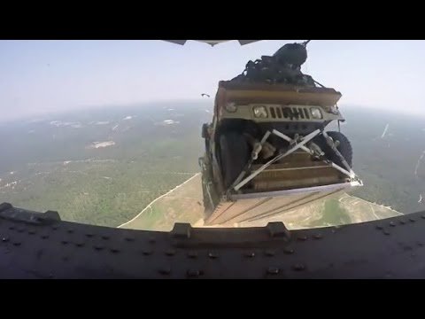 inkasvehicles's tweet photo. Watch the #AirForce drop 8 armored #Humvees out of a plane from 5,000 ft. https://t.co/mEaPAiKD9q #armoredvehicles https://t.co/idqzjwaw49