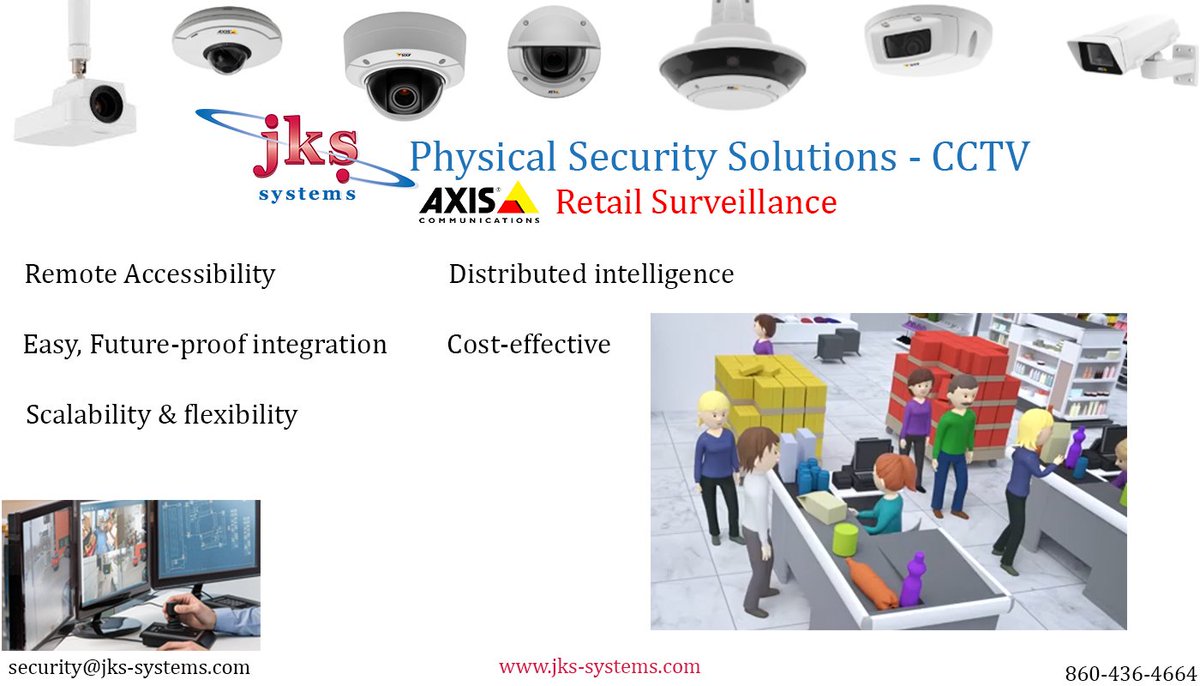 JKS_Systems's tweet photo. #cctv @AxisIPVideo #retailsurveillance 3costeffective #remoteaccessibility #flexible #security https://t.co/dMuBYFoAUy