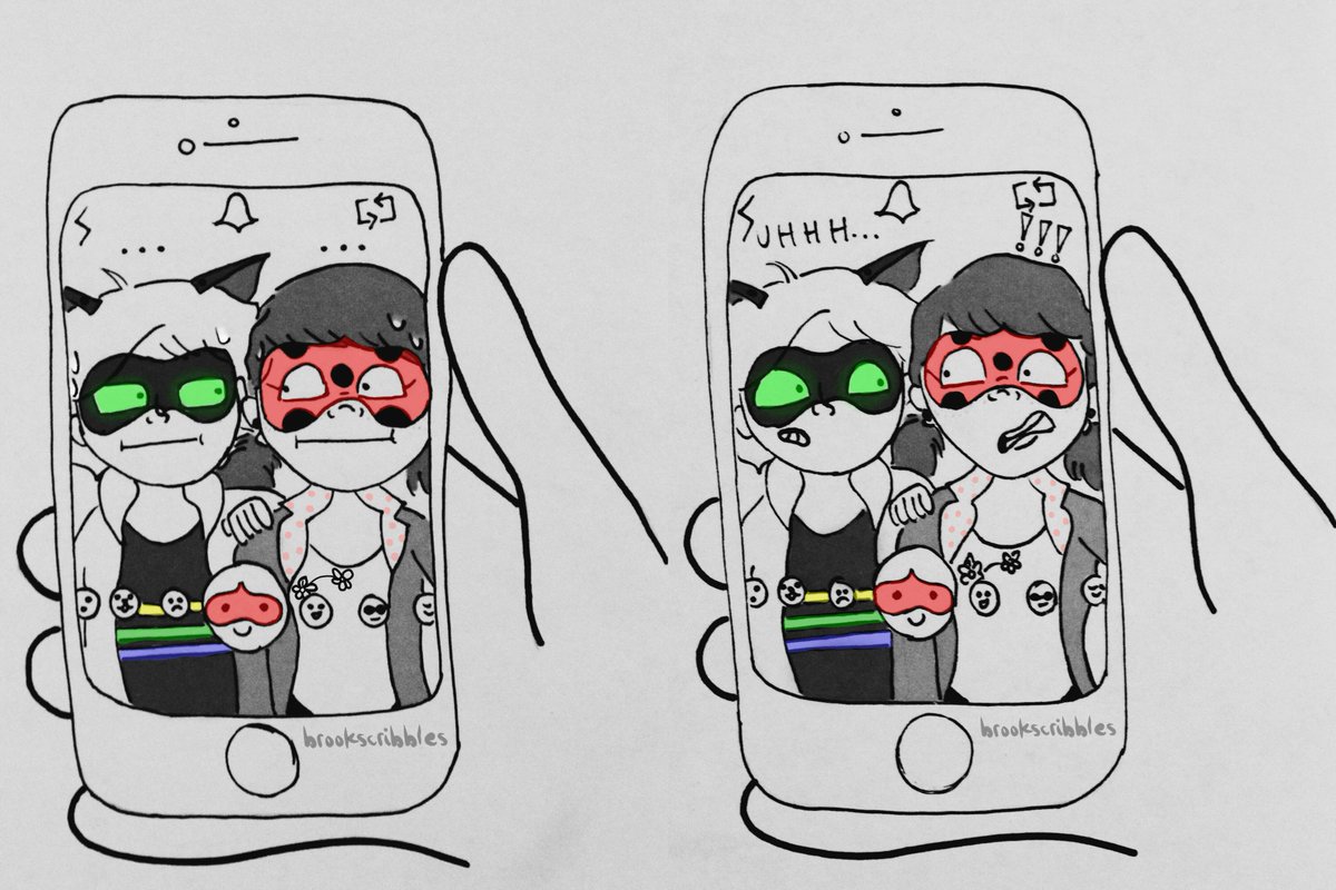 marinette won't be using snapchat for a while...
(based on a tweet by @Ladybug_Cartoon!)
#MiraculousLadybug