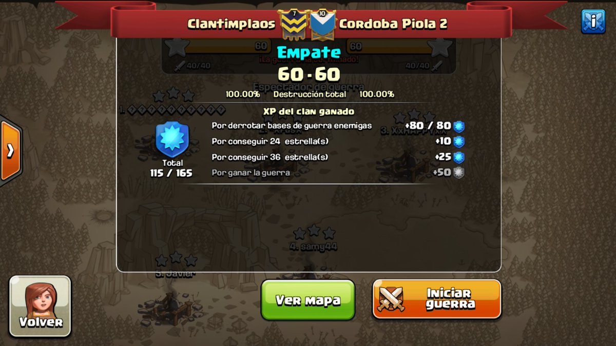 Gran guerra por ambos lados 🙌 🙏