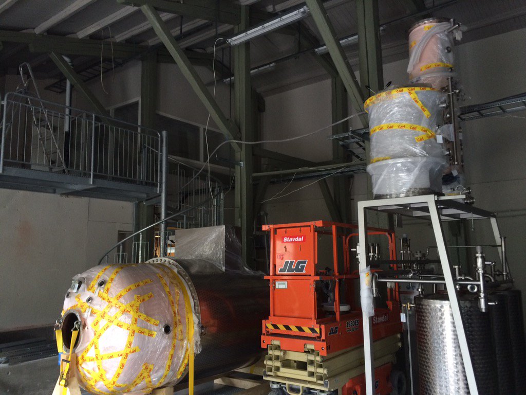 Starting to look more like a distillery in here!