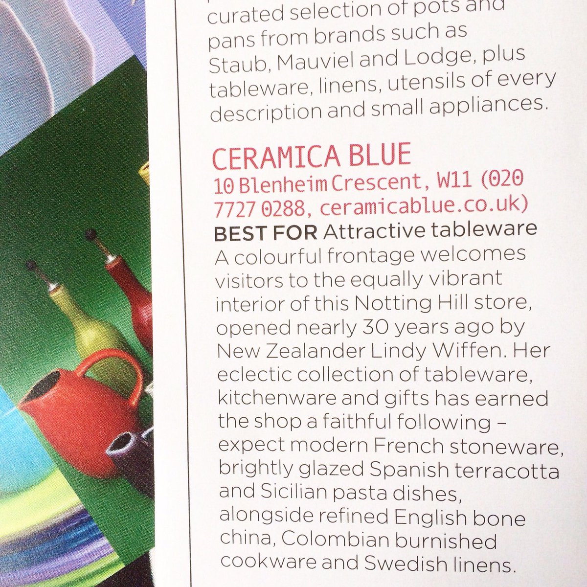CeramicaBlue's tweet image. Huge thanks @Livingetc for listing us as London's best #specialist supplier of attractive #tableware. #ceramicablue