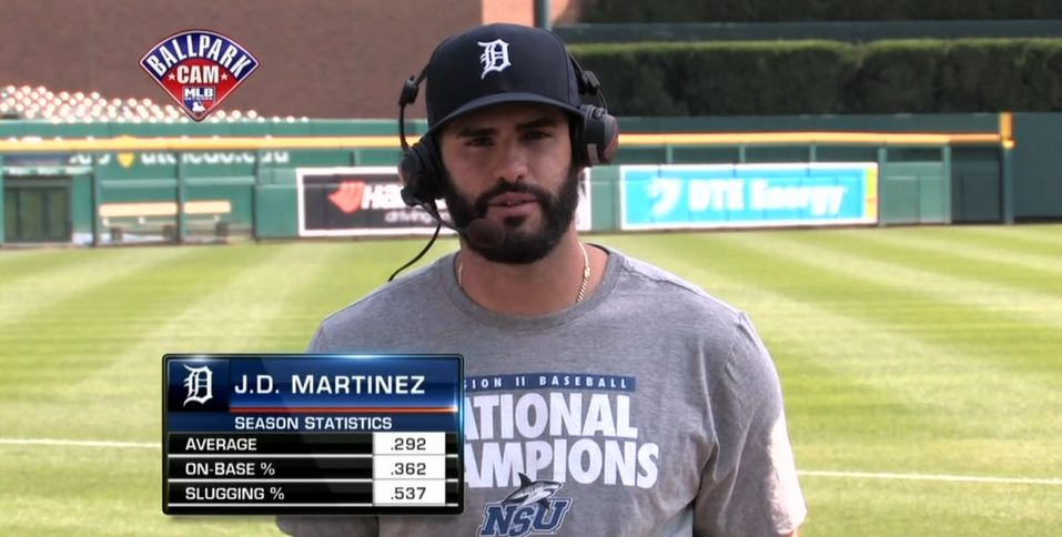 MLBNetwork's tweet photo. #LIVEonMLBN: The @tigers' @JDMartinez14 joins #TheRundown to talk about his big moment against Chicago. https://t.co/n0PjFoFkGP