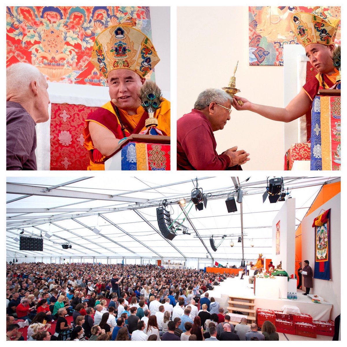 .<a href="/LamaOle/">Lama Ole Nydahl</a> &amp; Jigme Rinpoche joined today the Guru Rinpoche empowerment by Lopon Dorji Rinchen at the <a href="/EuropeCenter/">The Europe Center</a>