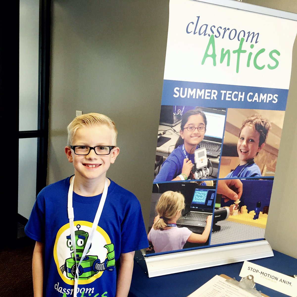 angelagrimm's tweet photo. B loved Video Game Design camp this week! Thanks @classroomantics #TechCampFun https://t.co/16xJ8lN0Q5