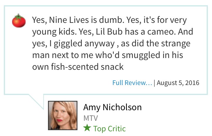 Occupy_9Lives's tweet image. Some #critics get it like @TheAmyNicholson and probably own a cat and weren't paid by dog owners.