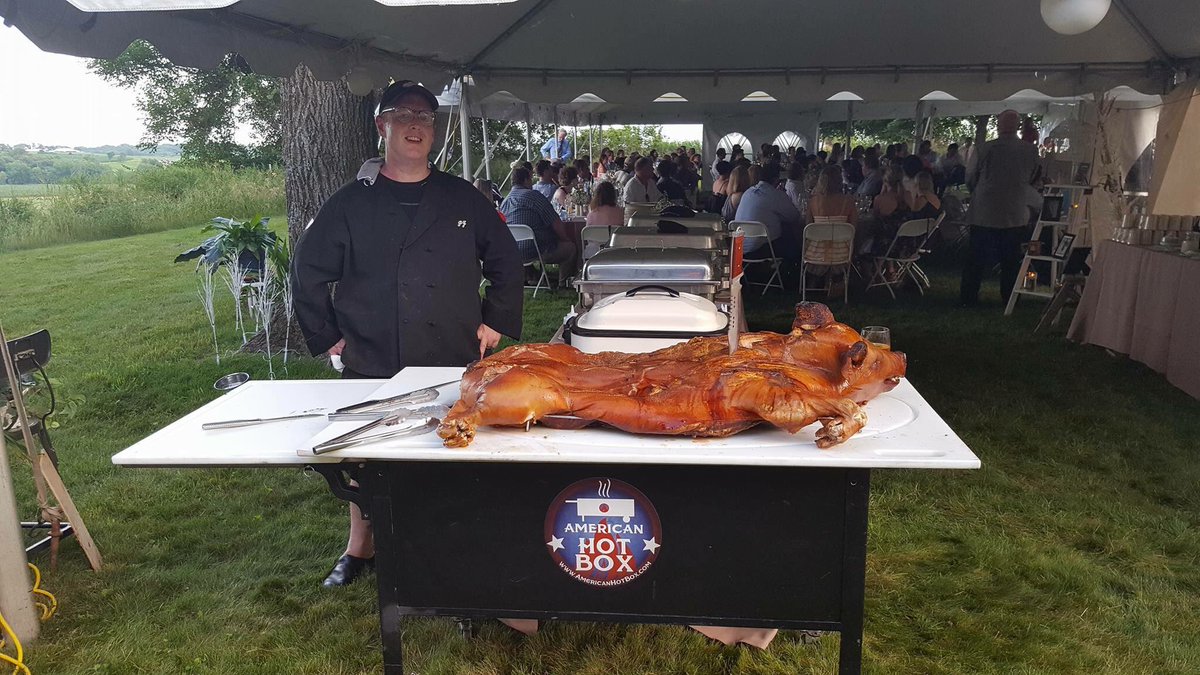 AmericanHotbox's tweet photo. @PrattGuys @CMichaelMcLeod @sonyagoins1 @MasbroCentre @dhughes77 @barblynch317  Goin' whole hog at another wedding https://t.co/PE6juMshcl