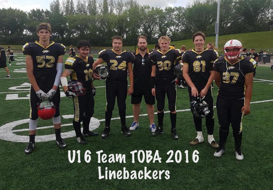 2016 Team Manitoba Linebackers U16. Privilege to coach these boys. #TOBApride