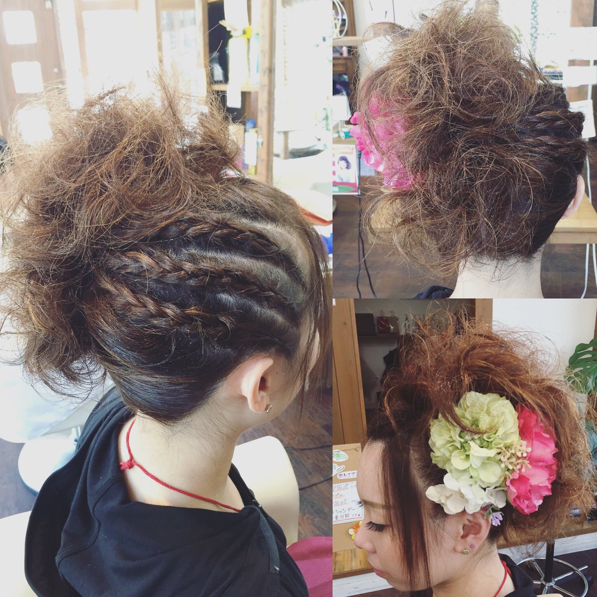 廣瀬 幸奈 Hair Make Lonlo בטוויטר よさこい用アレンジ 今日は和歌山恒例行事 おどるんや お祭りヘア ヘアアレンジ ヘアセット おどるんや よさこい ダンス 編み込み 人気 和歌山市 神前 美容室 美容師