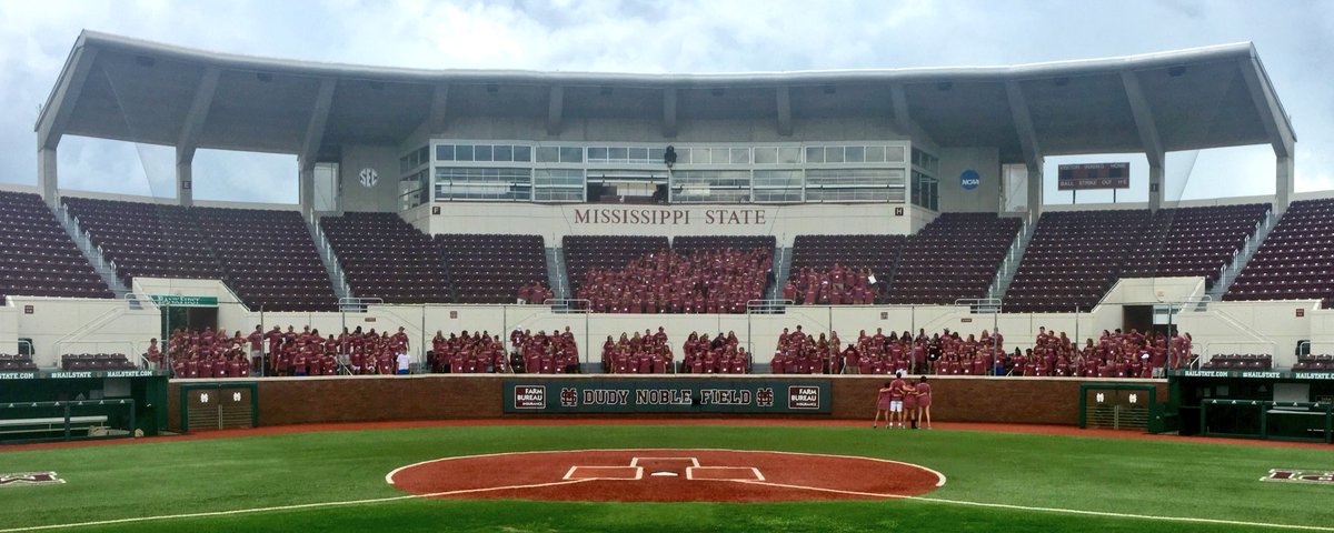 Over 300 New Maroon campers singing the alma mater at Dudy Noble Field...it softens the soul! #HailState