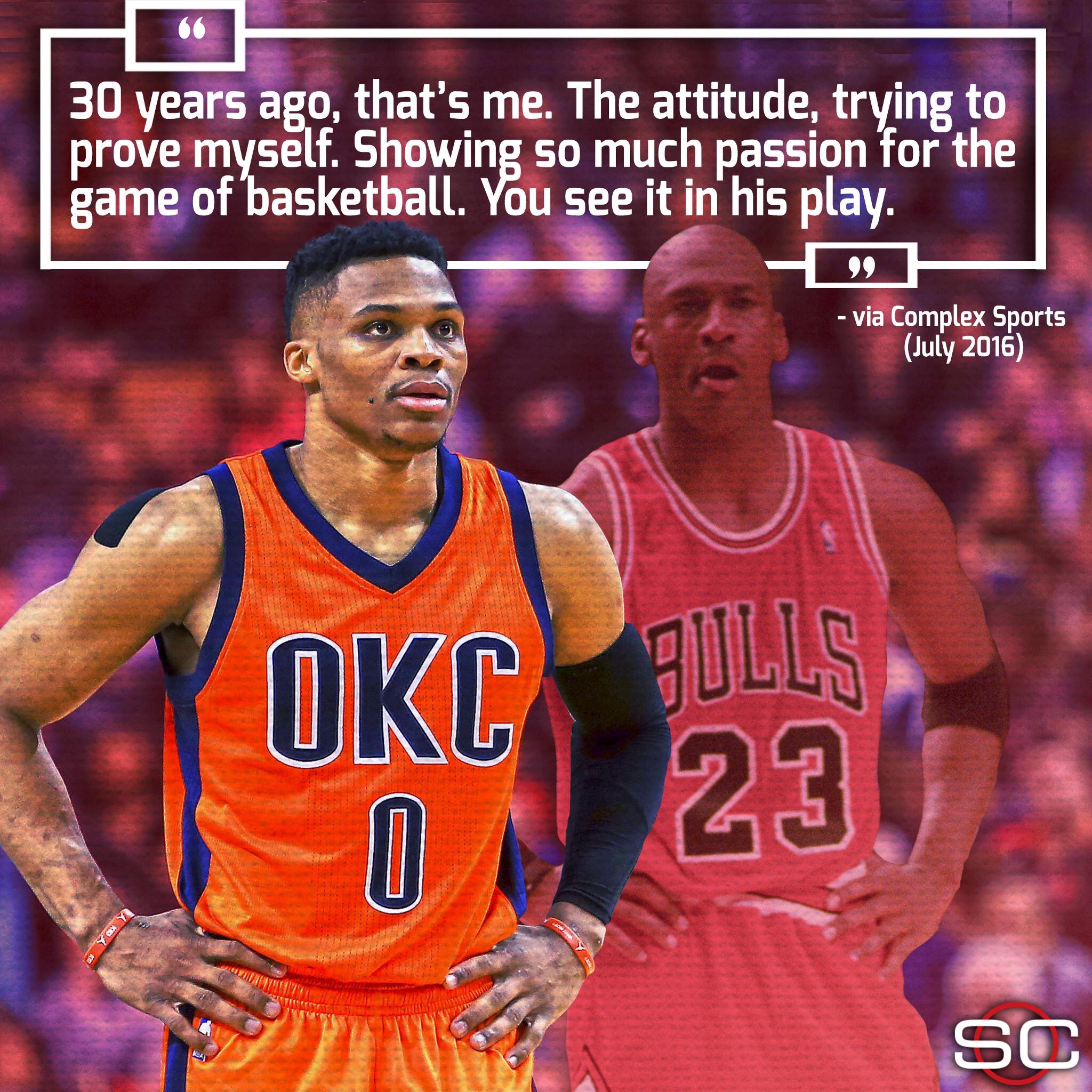 Michael jordan on russell cheap westbrook