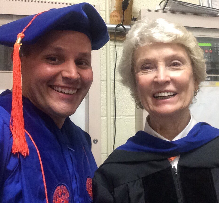 brian_dassler's tweet photo. It's official - graduated today w/ doctorate in ed leadership from @UF_COE - thanks to my chair/friend Dr. Eldridge! https://t.co/oAyY9SbYrg